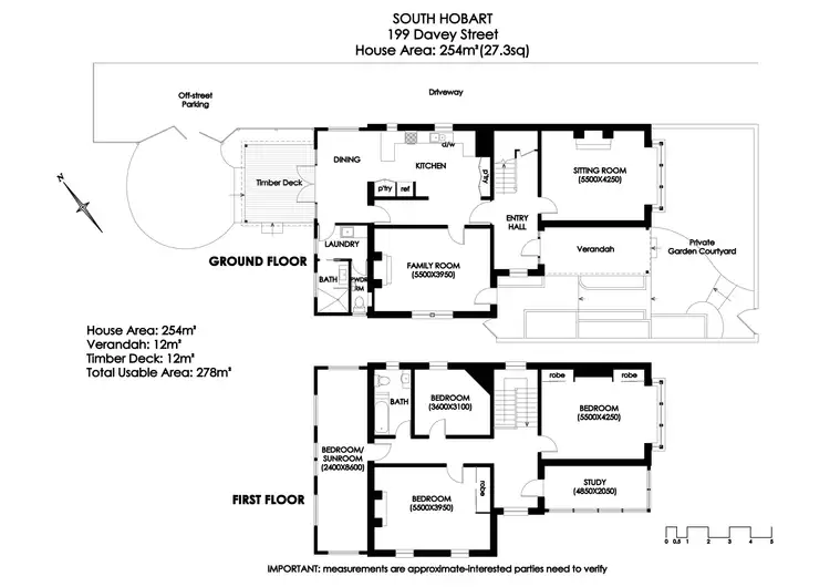 Floorplan of Homely house listing, 199 Davey Street, South Hobart TAS 7004