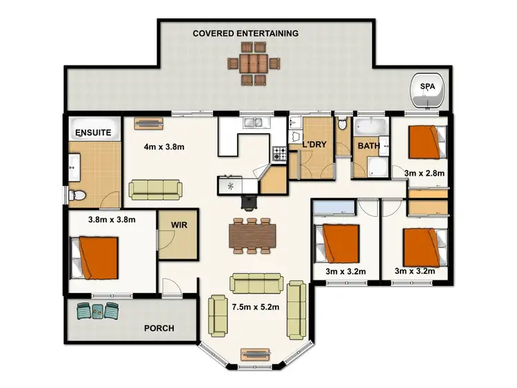 Floorplan of Homely house listing, 44 to 46 Drover Crescent, Jimboomba QLD 4280