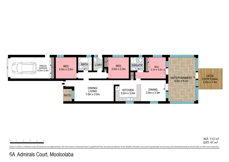 Floorplan of Homely house listing, 6A Admirals Court, Mooloolaba QLD 4557