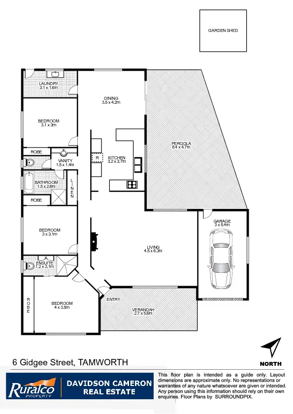 Floorplan of Homely house listing, 6 Gidgee Street, Tamworth NSW 2340