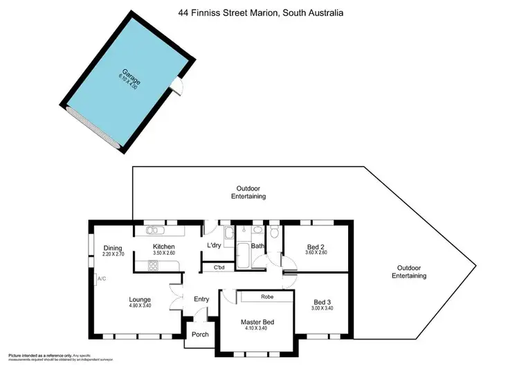 Floorplan of Homely house listing, 44 Finniss Street, Marion SA 5043