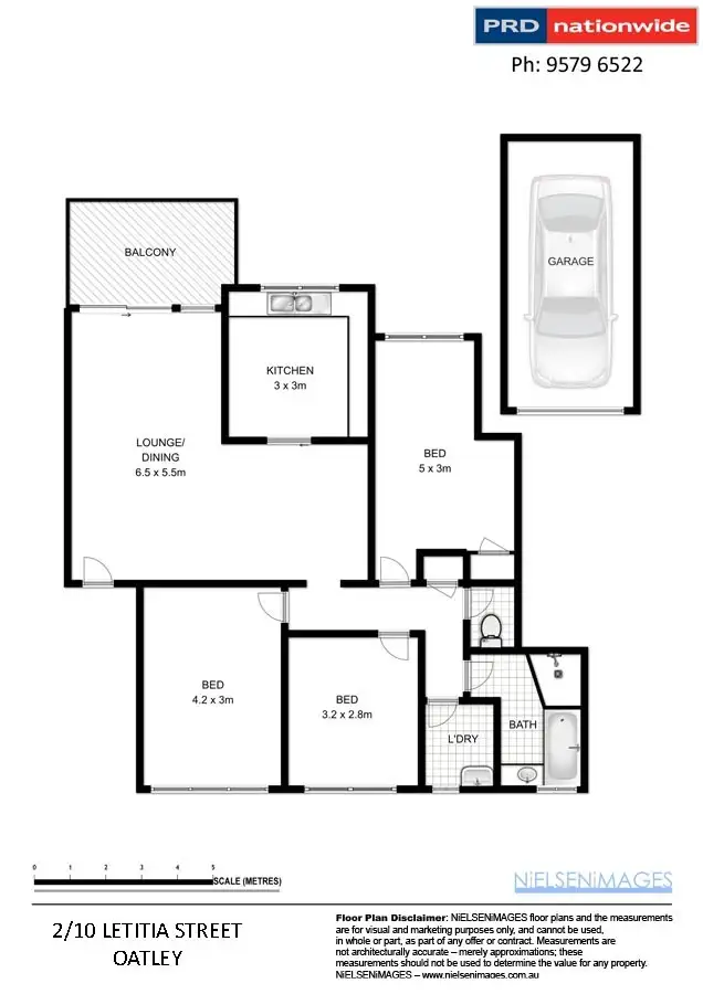 Floorplan of Homely unit listing, 2/10 Letitia Street, Oatley NSW 2223
