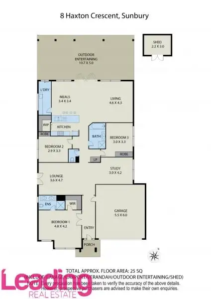 Floorplan of Homely house listing, 8 Haxton Court, Sunbury VIC 3429