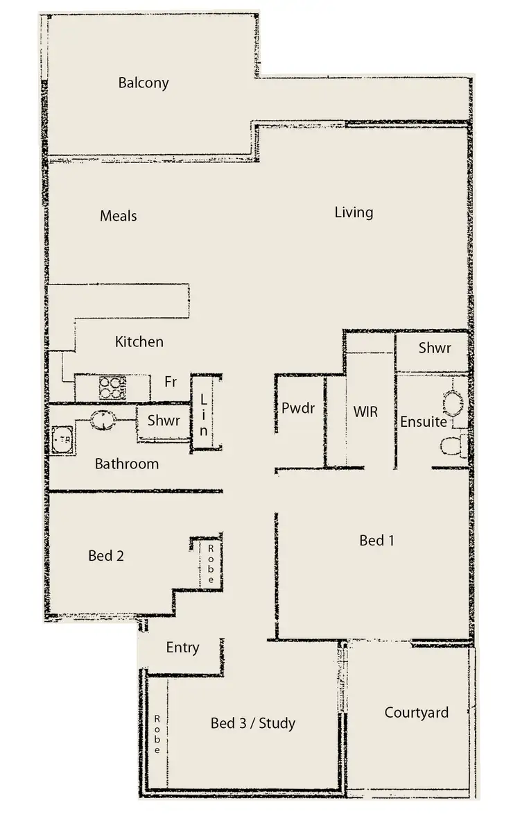 Floorplan of Homely apartment listing, 6/15 Davey Street, Mandurah WA 6210