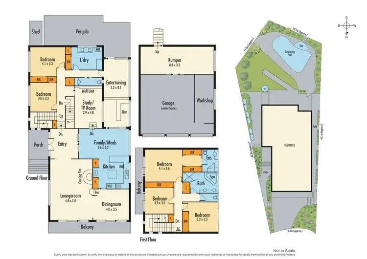 Floorplan of Homely house listing, 12 Francesco Drive, Dandenong North VIC 3175