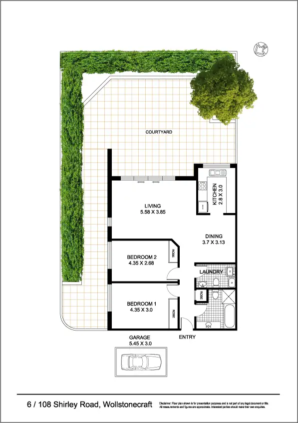 Floorplan of Homely apartment listing, 6/108-110 Shirley Road, Wollstonecraft NSW 2065