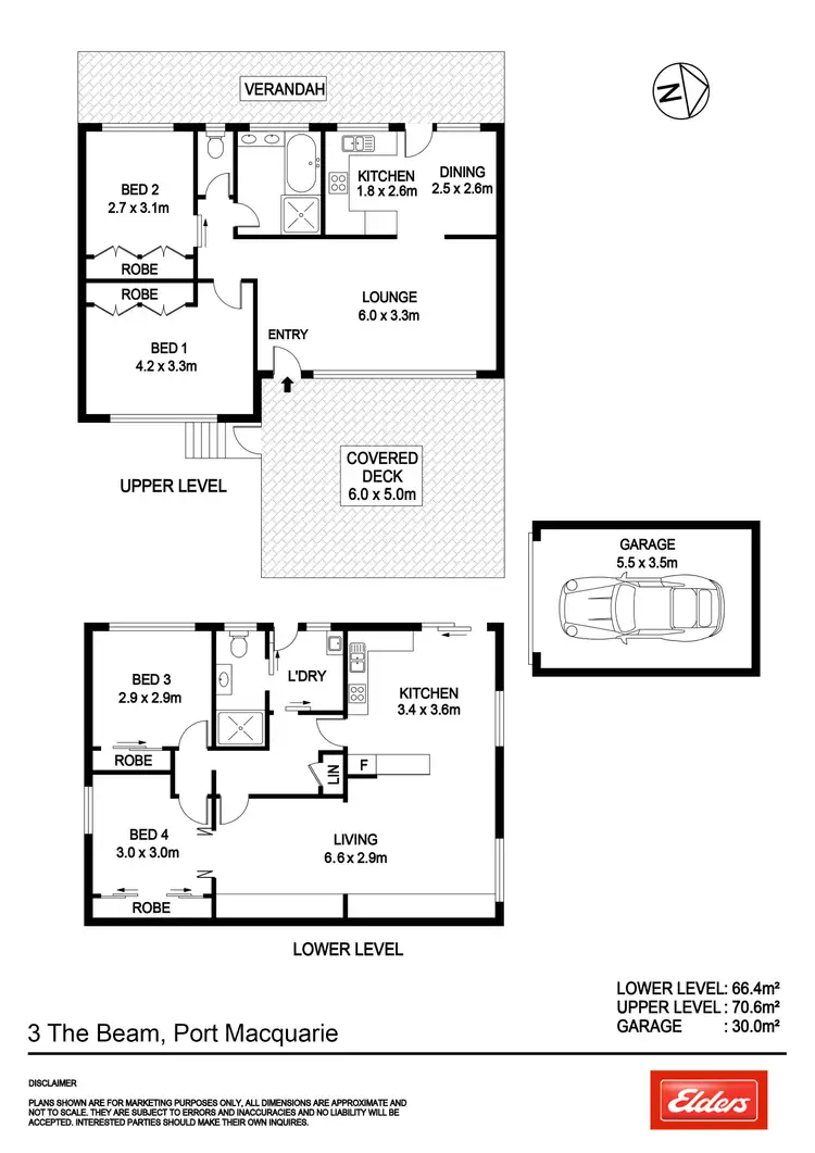 Floorplan of Homely house listing, 3 & 3A The Beam, Port Macquarie NSW 2444