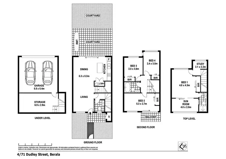 Floorplan of Homely townhouse listing, 4 / 71-75 DUDLEY STREET, Berala NSW 2141