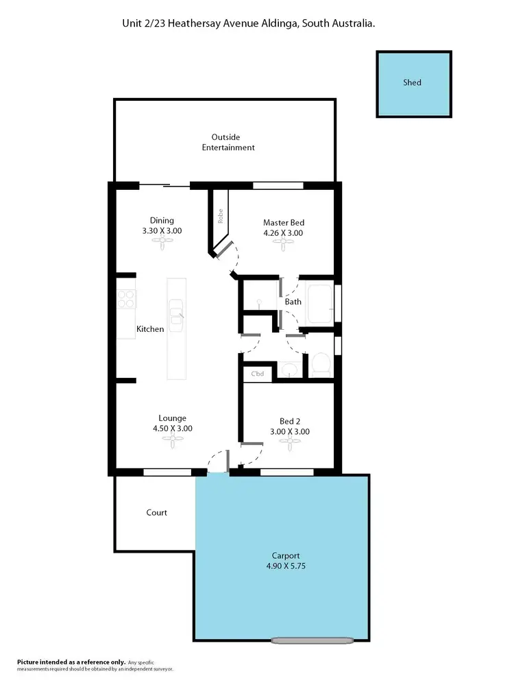 Floorplan of Homely house listing, 2-23 Heathersay Avenue, Aldinga Beach SA 5173