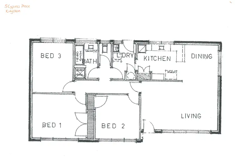 Floorplan of Homely house listing, 5 Cypress Place, Kingston TAS 7050
