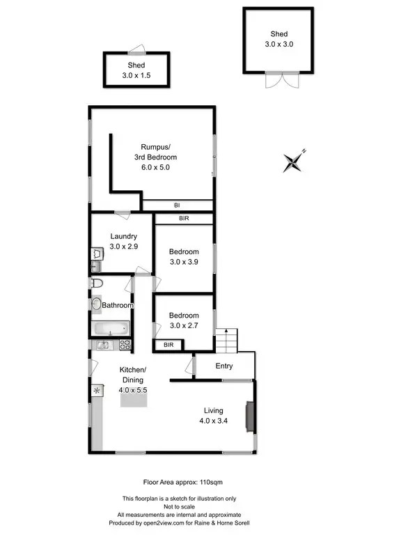 Floorplan of Homely house listing, 26 Corinda Grove, West Moonah TAS 7009