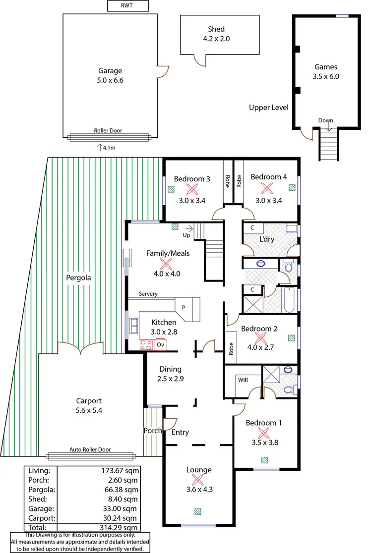 Floorplan of Homely house listing, 4 Oslo Court, Craigmore SA 5114