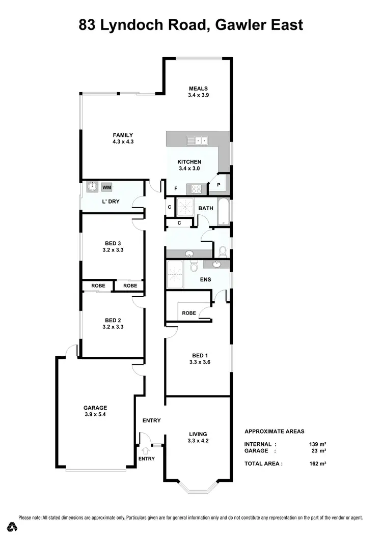 Floorplan of Homely house listing, 83 Lyndoch Road, Gawler East SA 5118