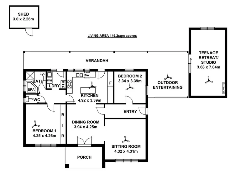 Floorplan of Homely house listing, 2 Grantley Avenue, Millswood SA 5034