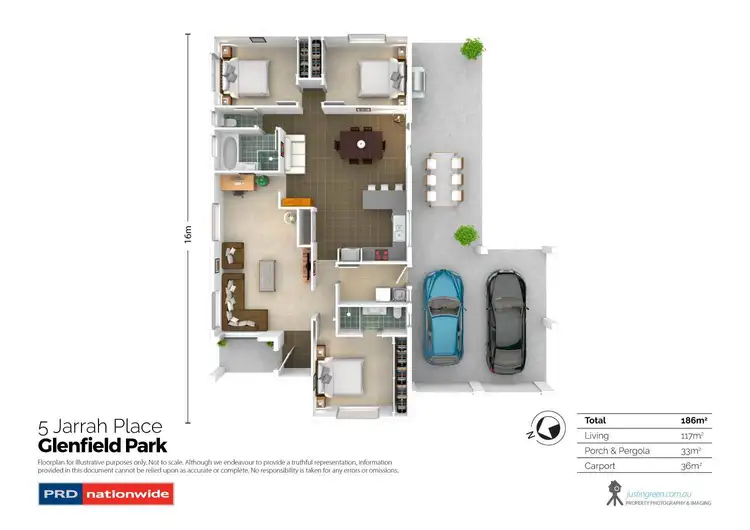 Floorplan of Homely house listing, 5 Jarrah Place, Glenfield Park NSW 2650