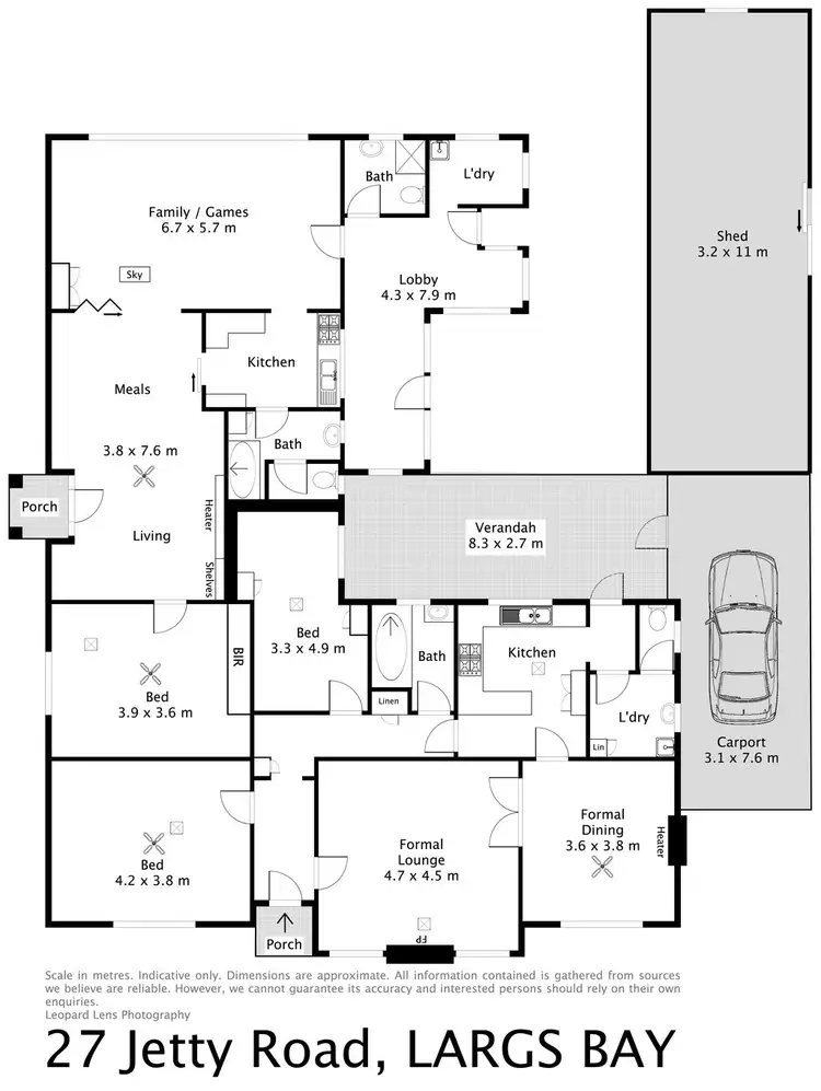 Floorplan of Homely house listing, 27 Jetty Road, Largs Bay SA 5016