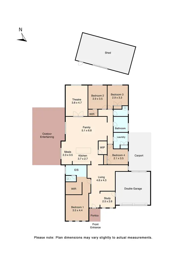 Floorplan of Homely house listing, 8 Rattray Court, Canadian VIC 3350