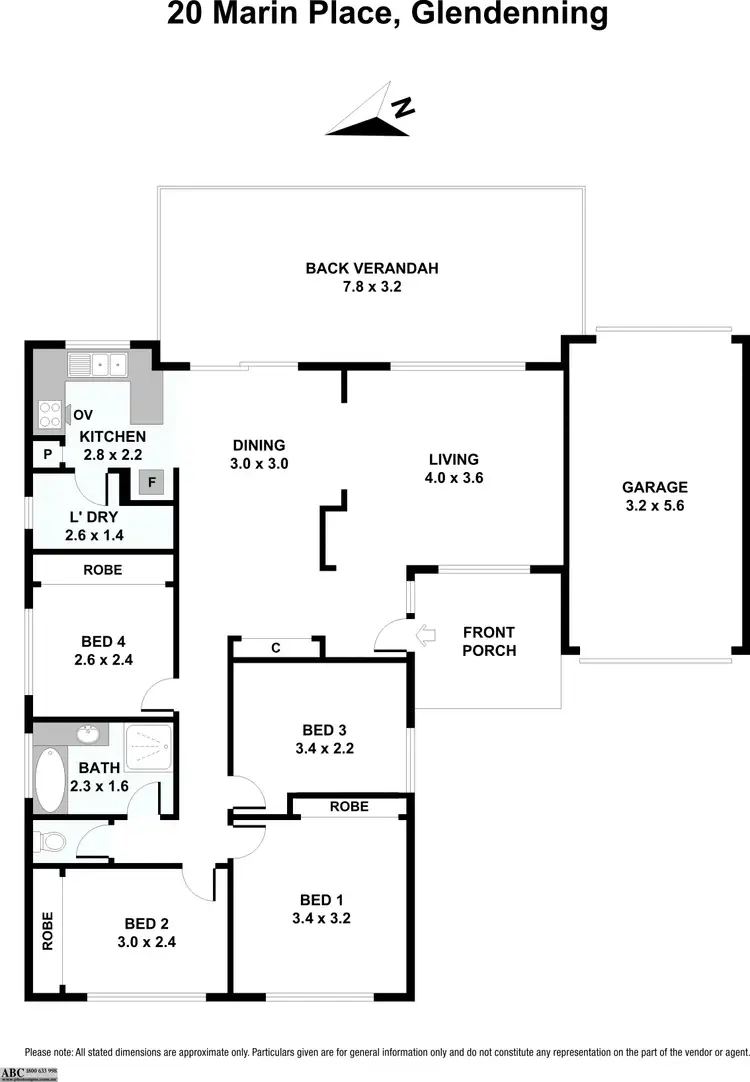 Floorplan of Homely house listing, 20 Marin Place, Glendenning NSW 2761