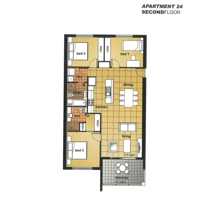 Floorplan of Homely apartment listing, 24/1 Burt Avenue, Findon SA 5023