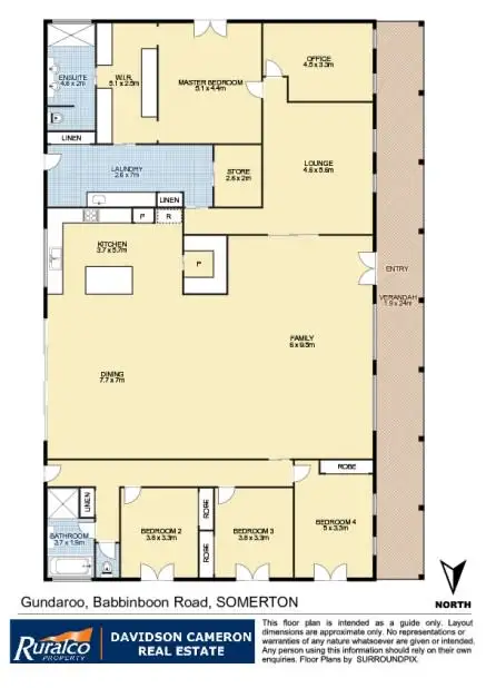 Floorplan of Homely rural property listing, Gundaroo Babbinboon Road, Tamworth NSW 2340
