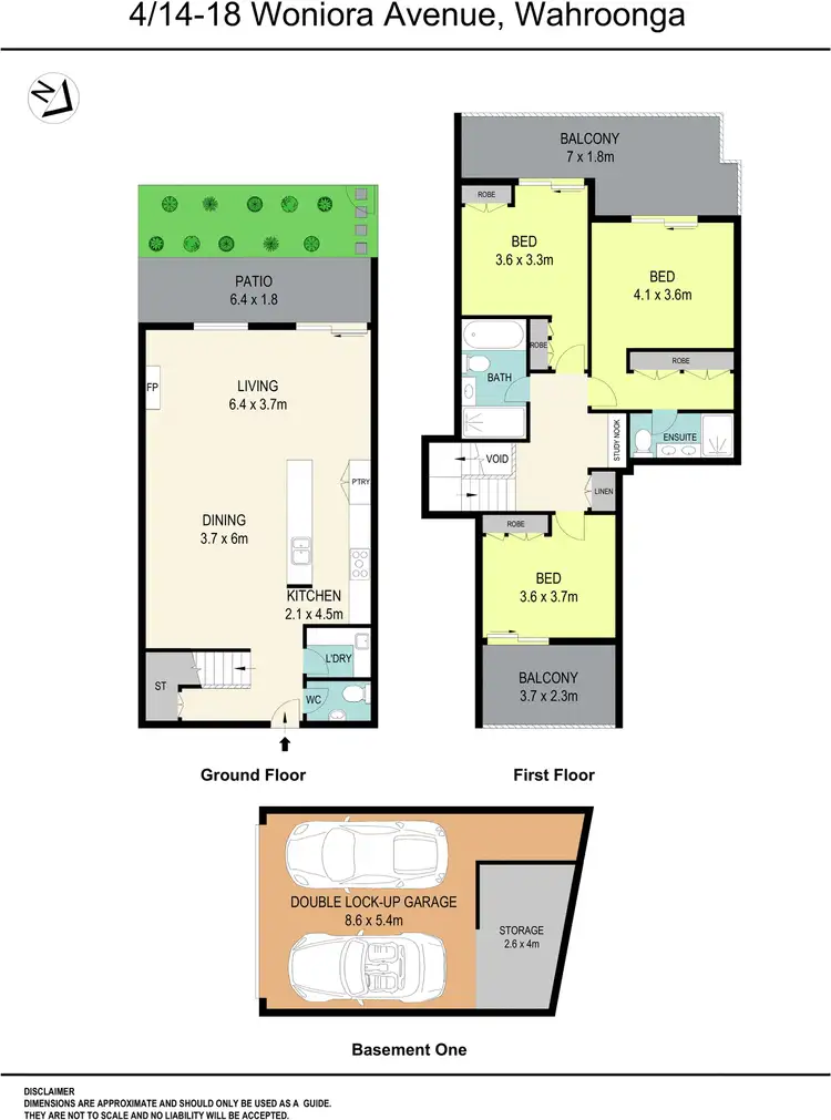 Floorplan of Homely apartment listing, 4/14-18 Woniora Avenue, Wahroonga NSW 2076