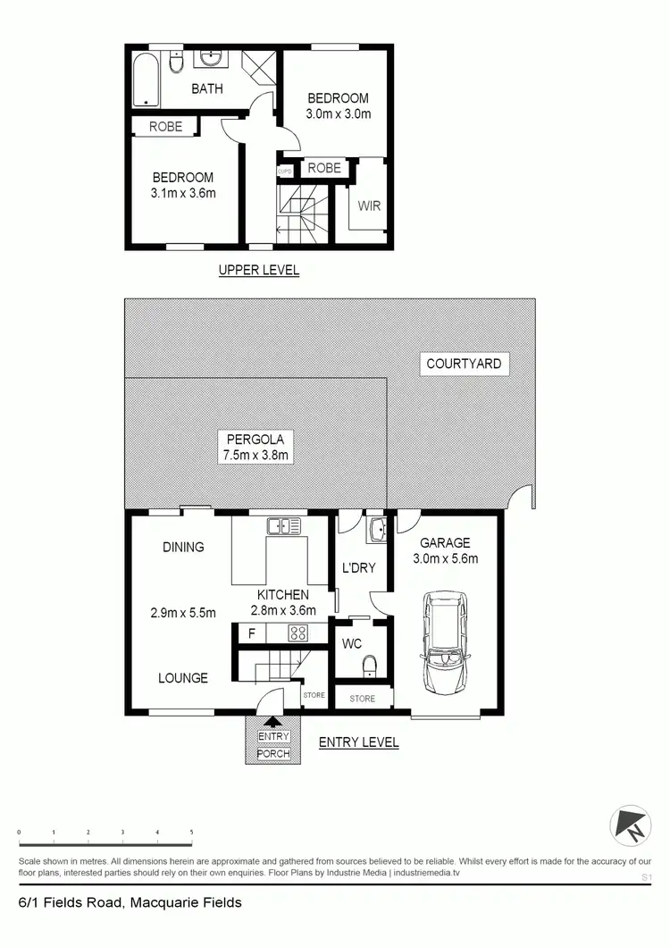 Floorplan of Homely house listing, 6/1 Fields Road, Macquarie Fields NSW 2564