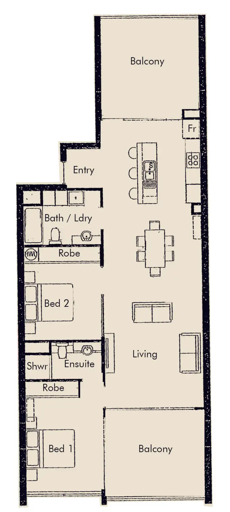 Floorplan of Homely apartment listing, 20/3 The Palladio, Mandurah WA 6210