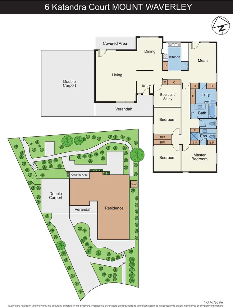 Floorplan of Homely house listing, 6 Katandra Court, Mount Waverley VIC 3149