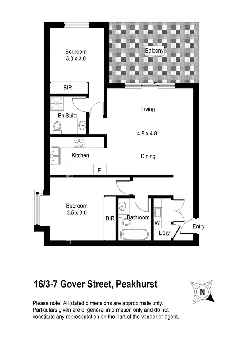 Floorplan of Homely unit listing, 16/3-7 Gover Street, Peakhurst NSW 2210