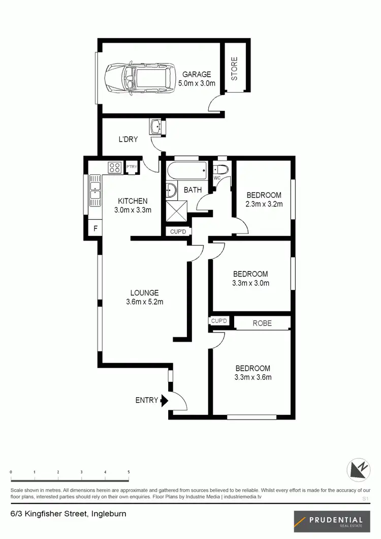 Floorplan of Homely villa listing, 6/3 Kingfisher Street, Ingleburn NSW 2565