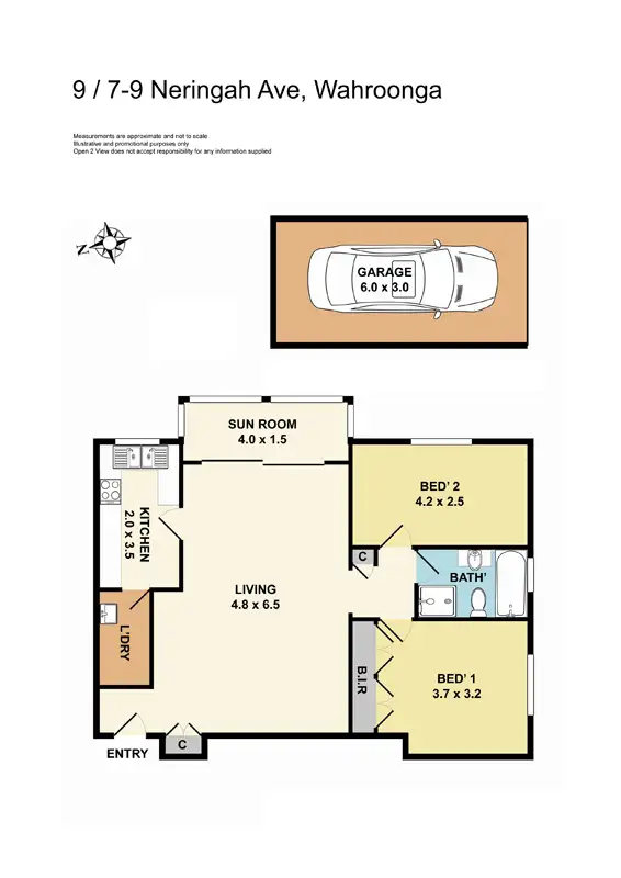 Floorplan of Homely apartment listing, 9/7-9 Neringah Avenue, Wahroonga NSW 2076
