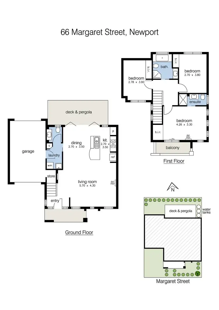 Floorplan of Homely house listing, 66 Margaret Street, Newport VIC 3015