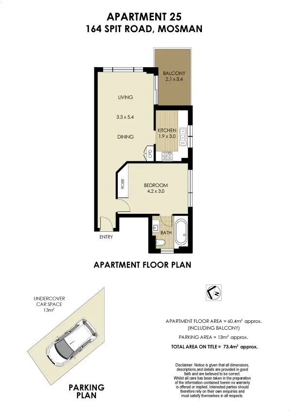 Floorplan of Homely apartment listing, 25/164 Spit Road, Mosman NSW 2088