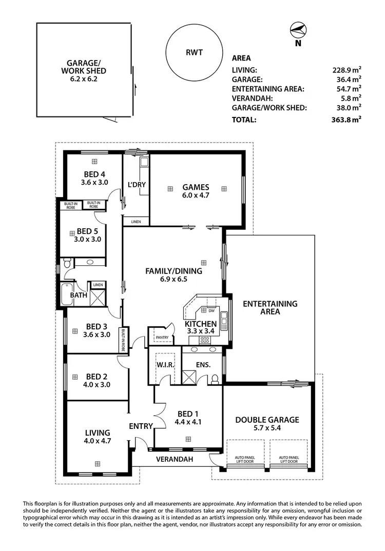 Floorplan of Homely house listing, 48 Hampden Way, Strathalbyn SA 5255