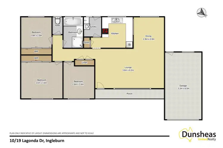 Floorplan of Homely townhouse listing, 10/19 Lagonda Drive, Ingleburn NSW 2565