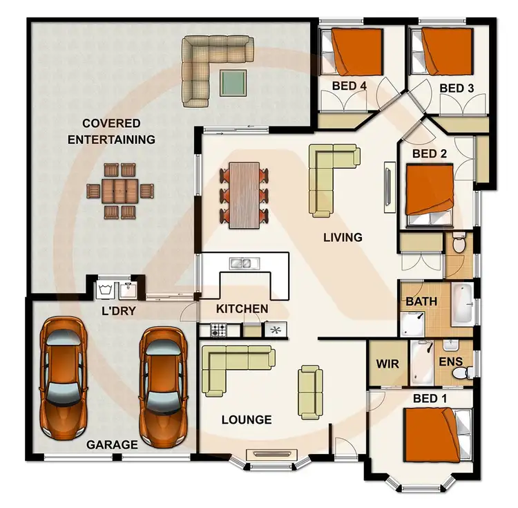 Floorplan of Homely house listing, 12 Landsborough Place, Forest Lake QLD 4078