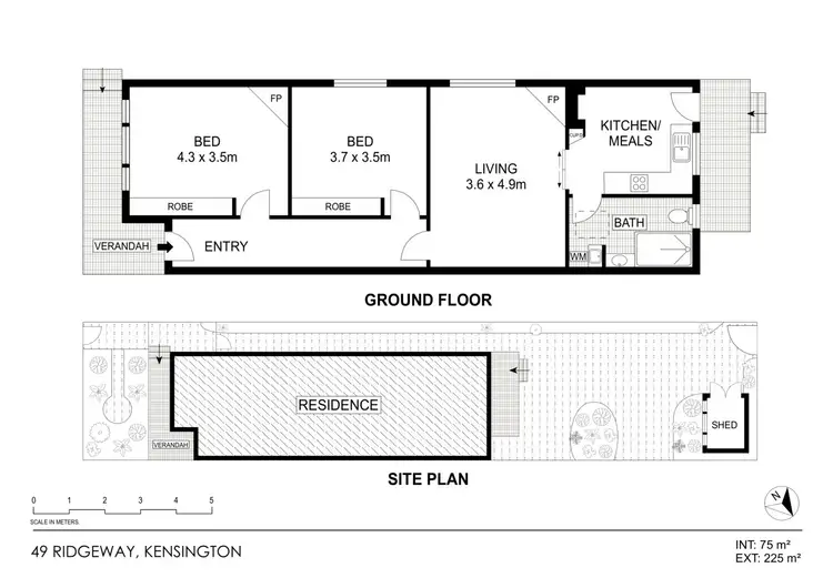Floorplan of Homely house listing, 49 The Ridgeway, Kensington VIC 3031