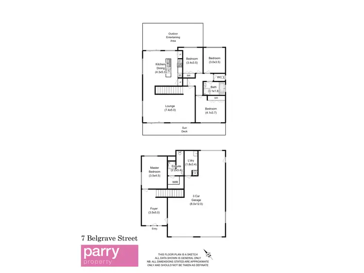 Floorplan of Homely house listing, 7 Belgrave Parade, Youngtown TAS 7249