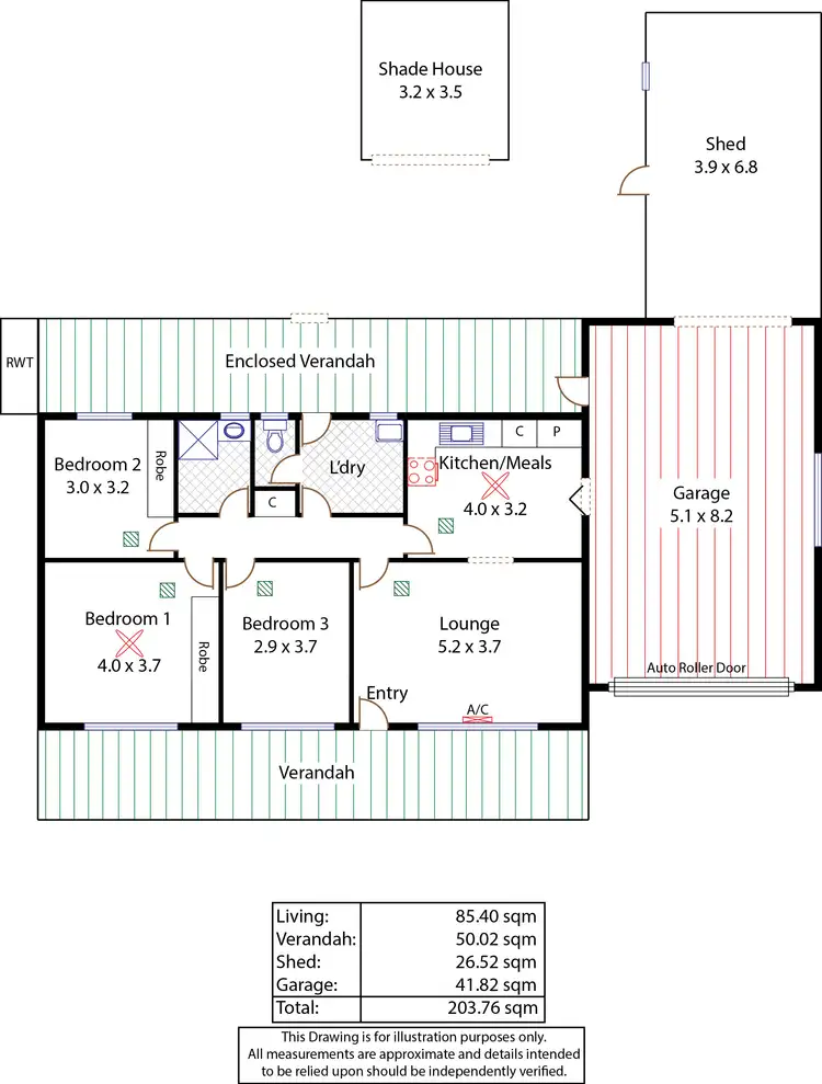Floorplan of Homely house listing, 5 Marena Drive, Brahma Lodge SA 5109