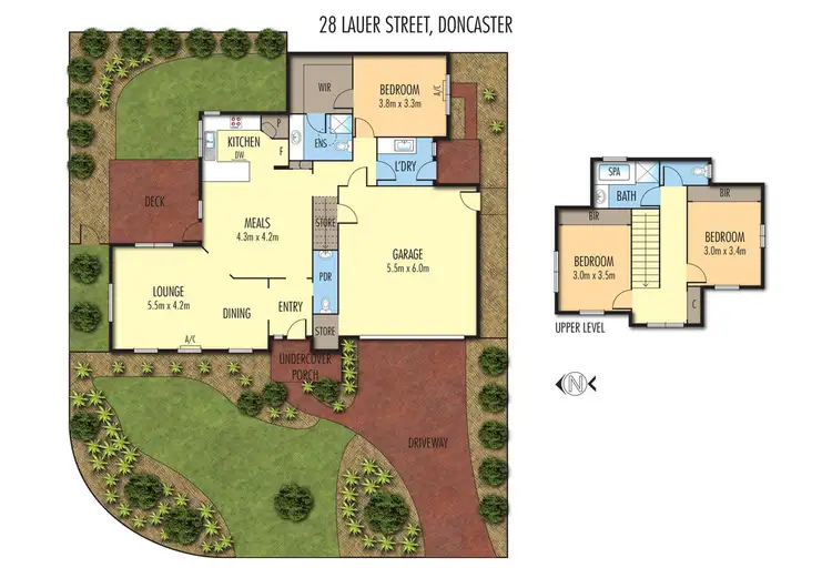 Floorplan of Homely townhouse listing, 28 Lauer Street, Doncaster VIC 3108