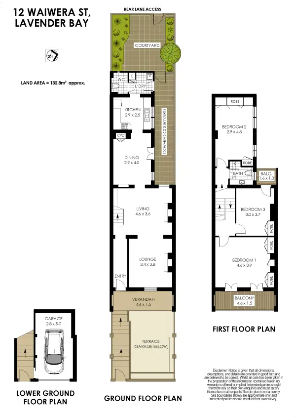 Floorplan of Homely house listing, 12 Waiwera Street, Lavender Bay NSW 2060