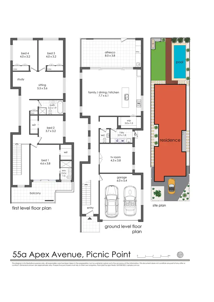 Floorplan of Homely house listing, 55 Apex Avenue, Picnic Point NSW 2213