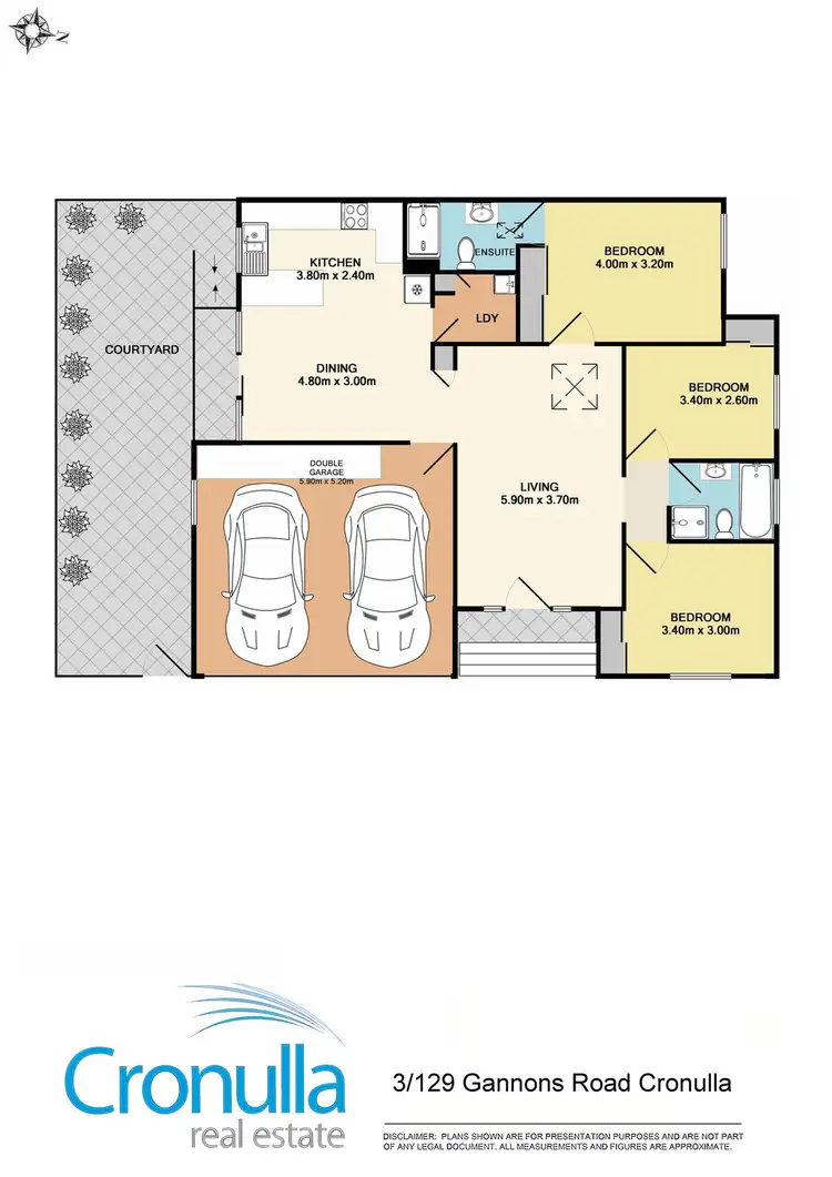 Floorplan of Homely villa listing, 3/129 Gannons Rd, Caringbah South NSW 2229