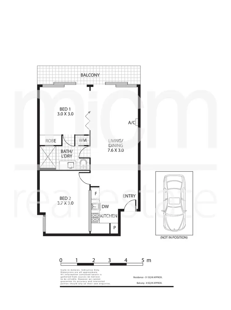 Floorplan of Homely apartment listing, 2509/31 A'Beckett Street, Melbourne VIC 3000