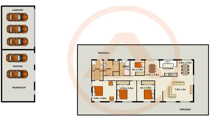 Floorplan of Homely house listing, 72 Thallon Road, Hatton Vale QLD 4341