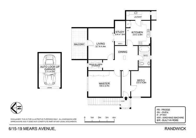 Floorplan of Homely apartment listing, 6/15-19 Mears Avenue, Randwick NSW 2031