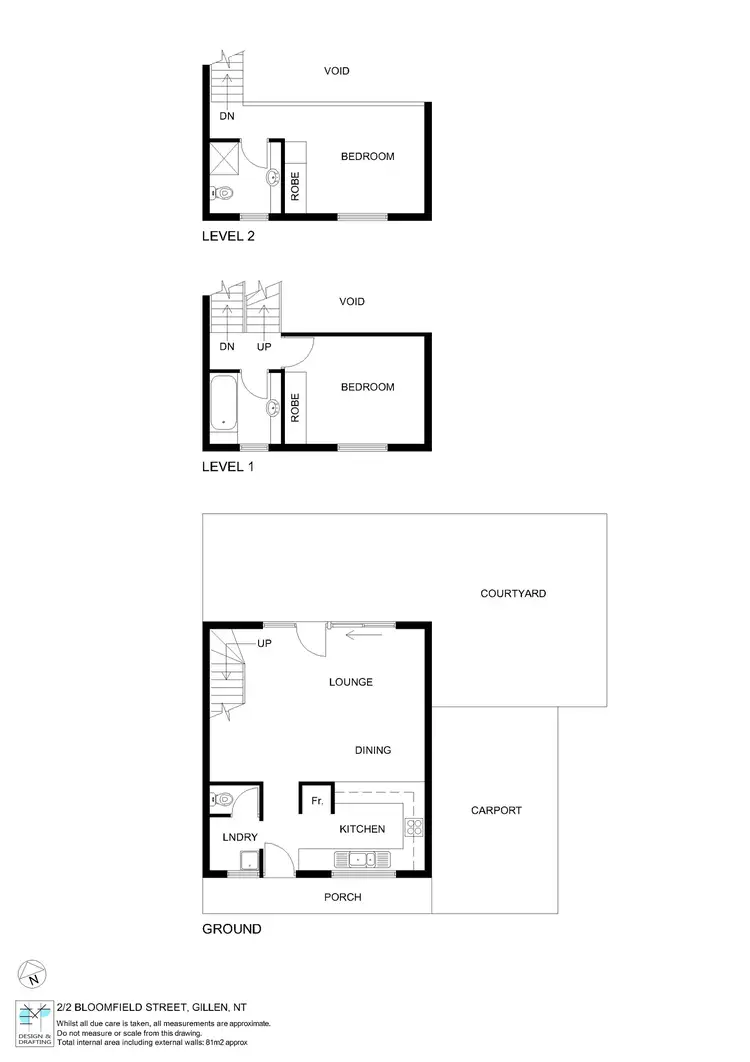 Floorplan of Homely townhouse listing, 2/2 BLOOMFIELD STREET, Gillen NT 870