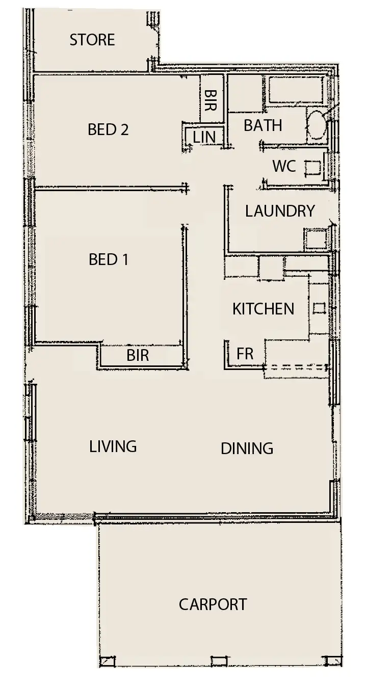 Floorplan of Homely unit listing, 16A Ward Street, Mandurah WA 6210