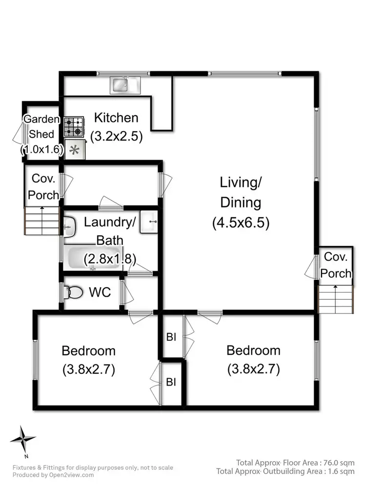 Floorplan of Homely house listing, 1/12 Baynton Street, Kingston TAS 7050