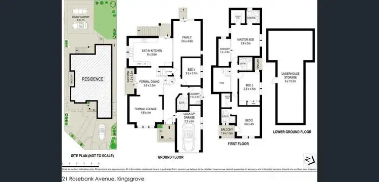 Floorplan of Homely house listing, 21 Rosebank Avenue, Kingsgrove NSW 2208